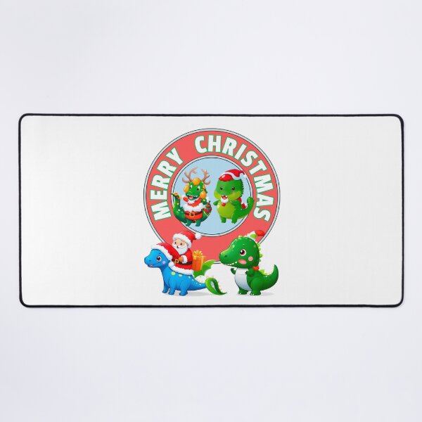 Item preview, Happy Christmas Santa, Dinosaurs designed and sold by RoseAIArtRhythm.