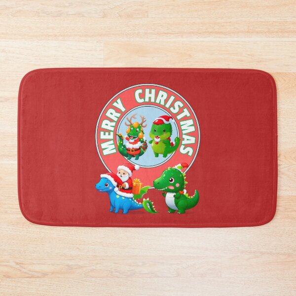 Item preview, Happy Christmas Santa, Dinosaurs designed and sold by RoseAIArtRhythm.