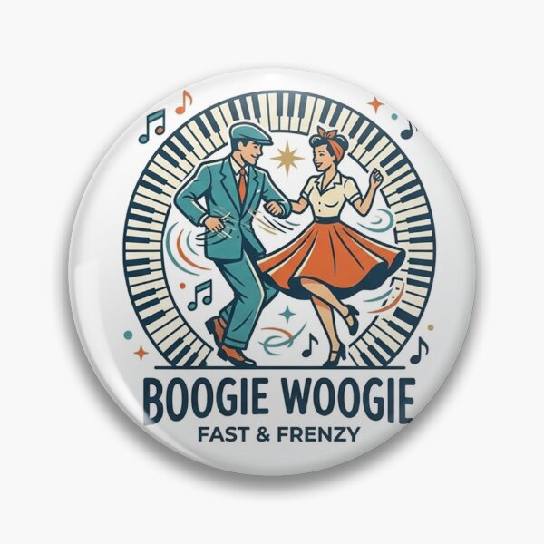 Item preview, Boogie Woogie Fast Frenzy Vintage Piano Swing Dance Art designed and sold by AgdBol.