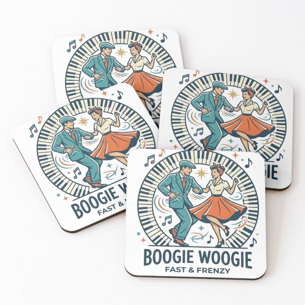 Item preview, Boogie Woogie Fast Frenzy Vintage Piano Swing Dance Art designed and sold by AgdBol.