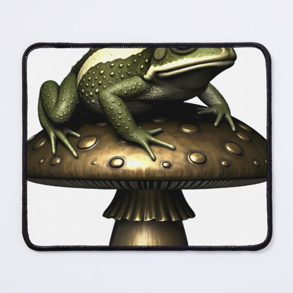 Item preview, Gothic Natterjack Toad Bronze Toadstool designed and sold by IllumeInk.
