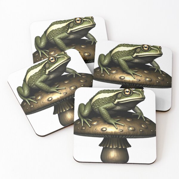 Item preview, Gothic Natterjack Toad Bronze Toadstool designed and sold by IllumeInk.