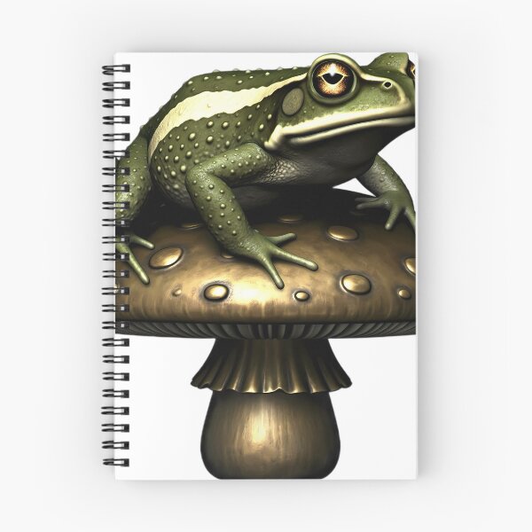 Item preview, Gothic Natterjack Toad Bronze Toadstool designed and sold by IllumeInk.