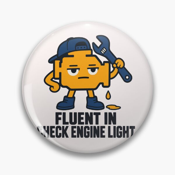 Item preview, Fluent In Check Engine Light – Funny Mechanic Auto Technician Car Repair Illustration designed and sold by Fanverse Merchandise.