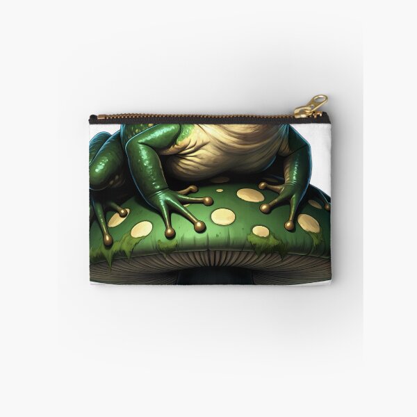 Item preview, Gothic Bullfrog Deep Green Witch's Toadstool designed and sold by IllumeInk.