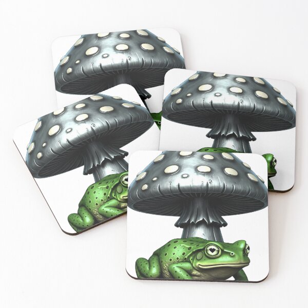 Item preview, Gothic Green Toad Weathered Pewter Toadstool designed and sold by IllumeInk.