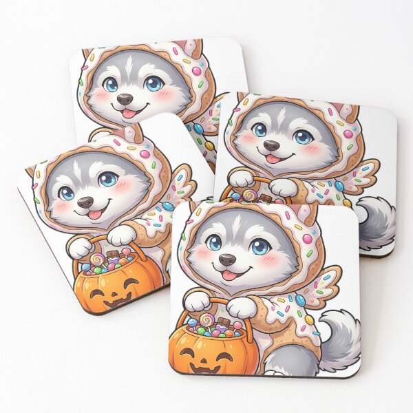 Item preview, Cute Siberian Husky Puppy Sugar Cookie Candy Costume Trick-or-Treat designed and sold by pumsquare.