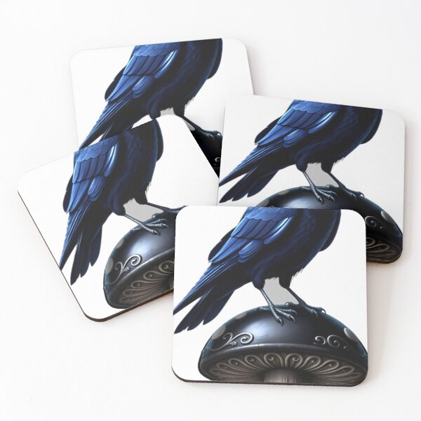 Item preview, Gothic Raven Obsidian Witch's Toadstool designed and sold by IllumeInk.