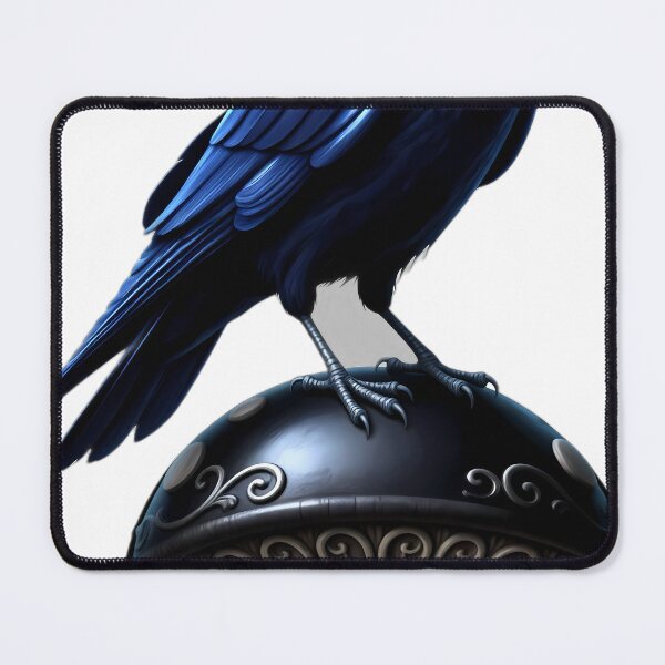 Item preview, Gothic Raven Obsidian Witch's Toadstool designed and sold by IllumeInk.