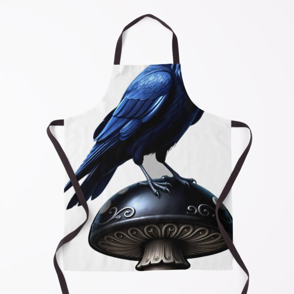Item preview, Gothic Raven Obsidian Witch's Toadstool designed and sold by IllumeInk.