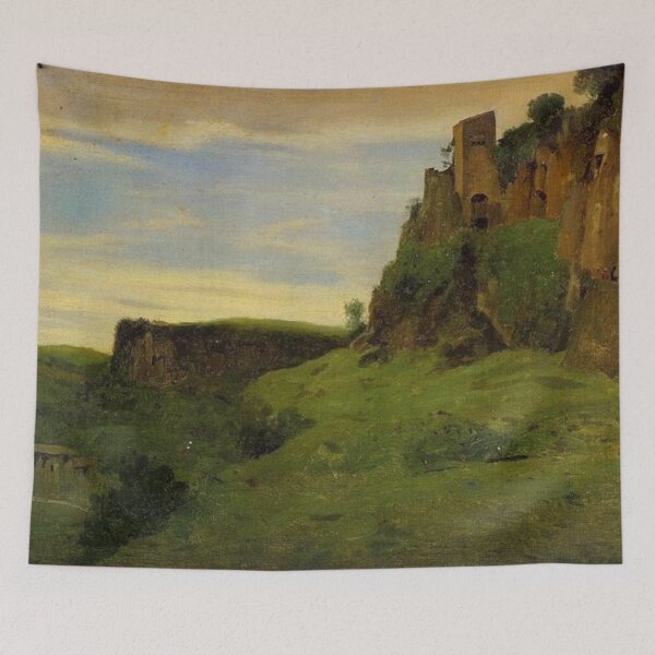 Item preview, Civita Castellana Buildings High in the Rocks designed and sold by SharonTheFirst.