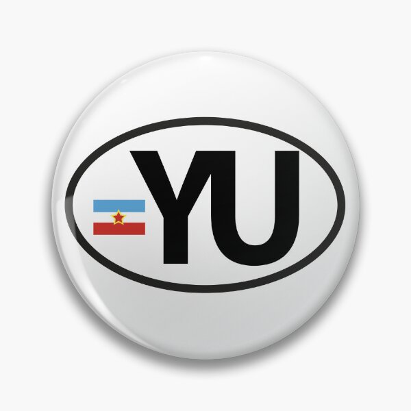 Item preview, YU Balkan Car Sticker Yugoslavia Flag Retro Design designed and sold by TipTop GFX.