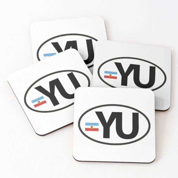 Item preview, YU Balkan Car Sticker Yugoslavia Flag Retro Design designed and sold by TipTop GFX.