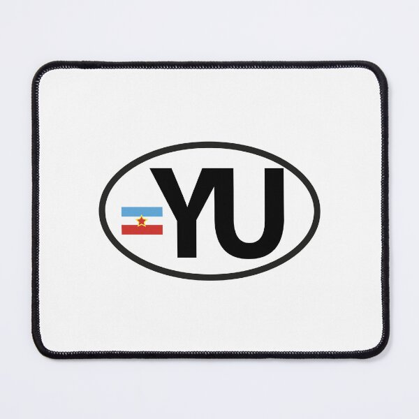 Item preview, YU Balkan Car Sticker Yugoslavia Flag Retro Design designed and sold by TipTop GFX.