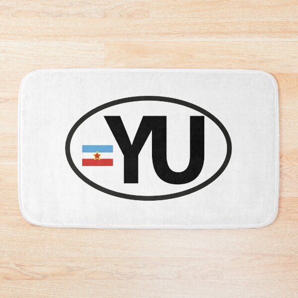 Item preview, YU Balkan Car Sticker Yugoslavia Flag Retro Design designed and sold by TipTop GFX.