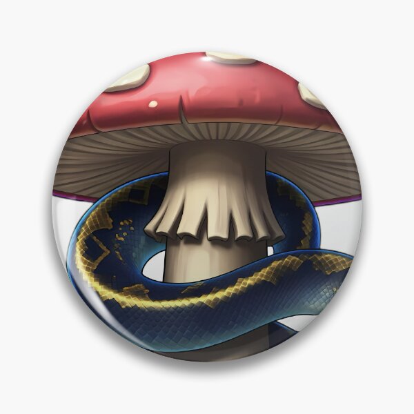 Item preview, Gothic Ball Python Coiled Amanita Toadstool designed and sold by IllumeInk.