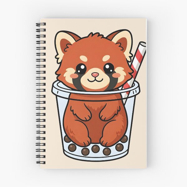 Item preview, Red Panda Bubble Tea Sticker Cute Boba Animal Gift designed and sold by Rocklights.