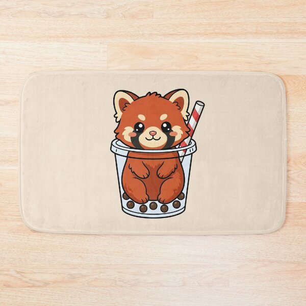 Item preview, Red Panda Bubble Tea Sticker Cute Boba Animal Gift designed and sold by Rocklights.