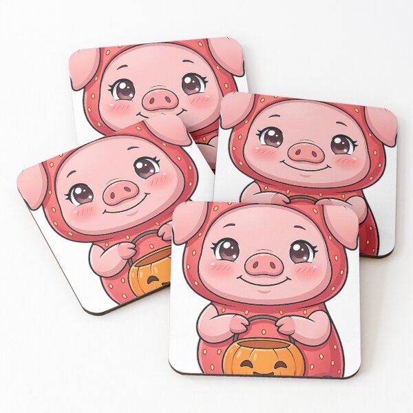 Item preview, Cute Baby Piglet Strawberry Bonbon Candy Costume Trick-or-Treat designed and sold by pumsquare.