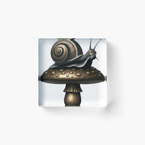 Item preview, Gothic Garden Snail Bronze Toadstool designed and sold by IllumeInk.