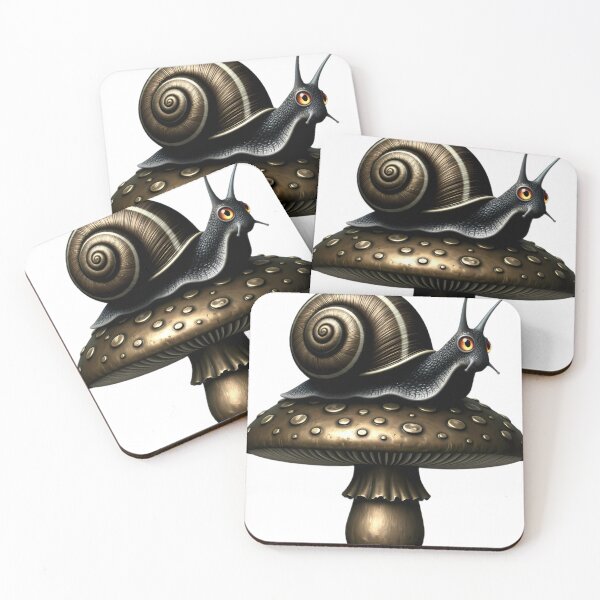 Item preview, Gothic Garden Snail Bronze Toadstool designed and sold by IllumeInk.
