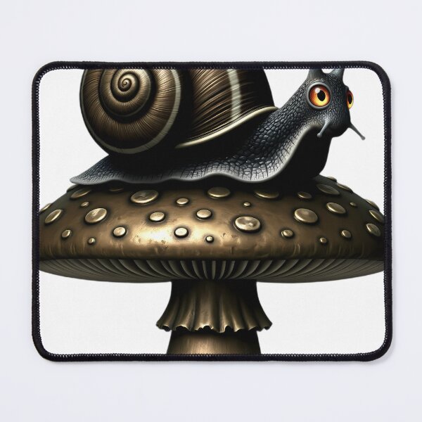 Item preview, Gothic Garden Snail Bronze Toadstool designed and sold by IllumeInk.