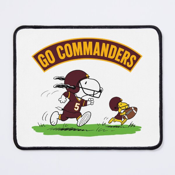 Item preview, Snoopy & Woodstock Washington Commanders Football Retro F586 designed and sold by GLUVY-THEME.