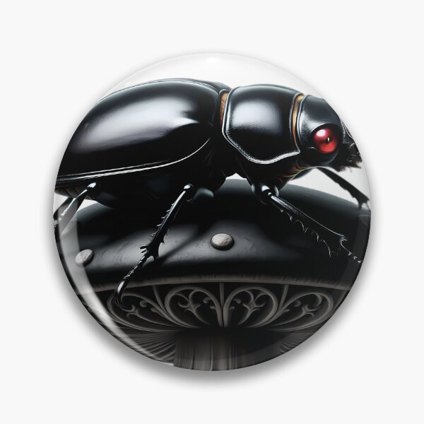 Item preview, Gothic Stag Beetle Obsidian Toadstool designed and sold by IllumeInk.
