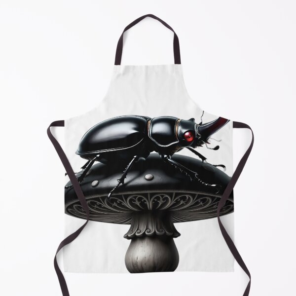 Item preview, Gothic Stag Beetle Obsidian Toadstool designed and sold by IllumeInk.