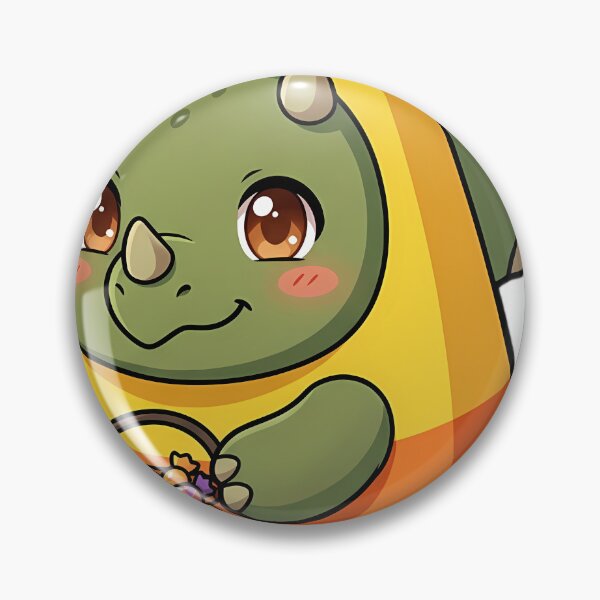 Item preview, Cute Chibi Triceratops Candy Corn Costume Trick-or-Treat designed and sold by pumsquare.