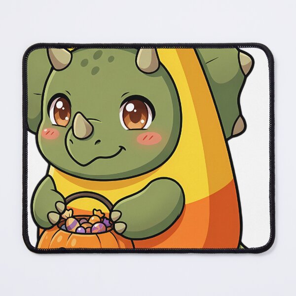 Item preview, Cute Chibi Triceratops Candy Corn Costume Trick-or-Treat designed and sold by pumsquare.