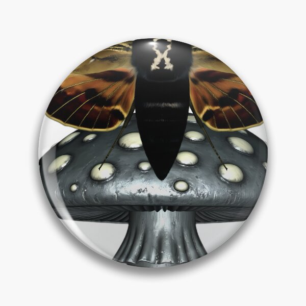 Item preview, Gothic Hawkmoth Carved Toadstool Relic designed and sold by IllumeInk.