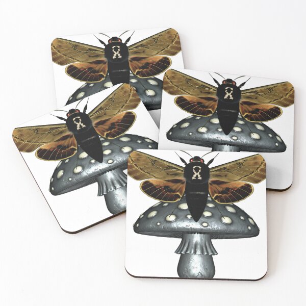 Item preview, Gothic Hawkmoth Carved Toadstool Relic designed and sold by IllumeInk.