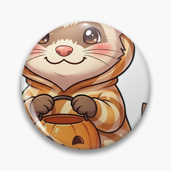 Item preview, Cute Sable Ferret Butterscotch Swirl Candy Costume Trick-or-Treat designed and sold by pumsquare.