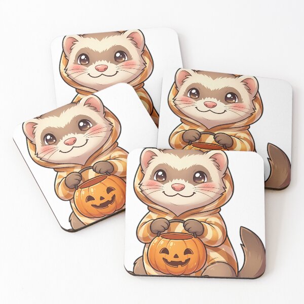 Item preview, Cute Sable Ferret Butterscotch Swirl Candy Costume Trick-or-Treat designed and sold by pumsquare.