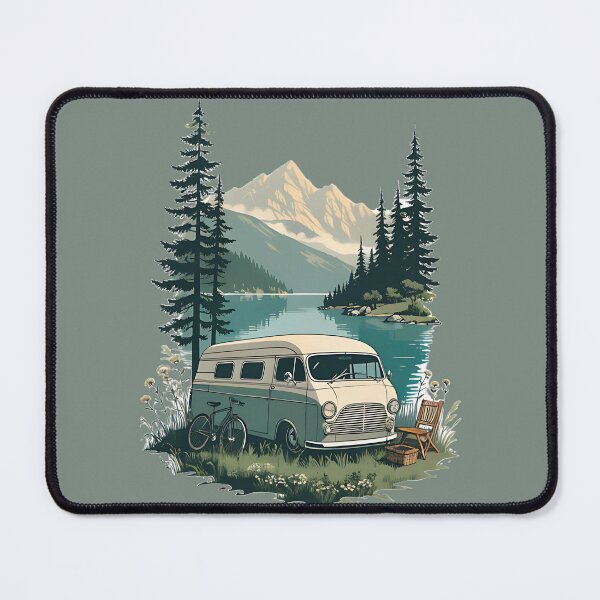 Item preview, Vintage Camper by the Lake designed and sold by Neural-canvas.