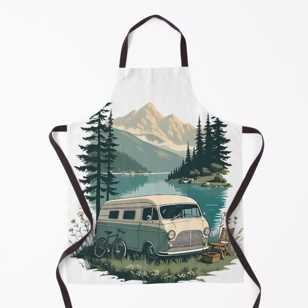 Item preview, Vintage Camper by the Lake designed and sold by Neural-canvas.