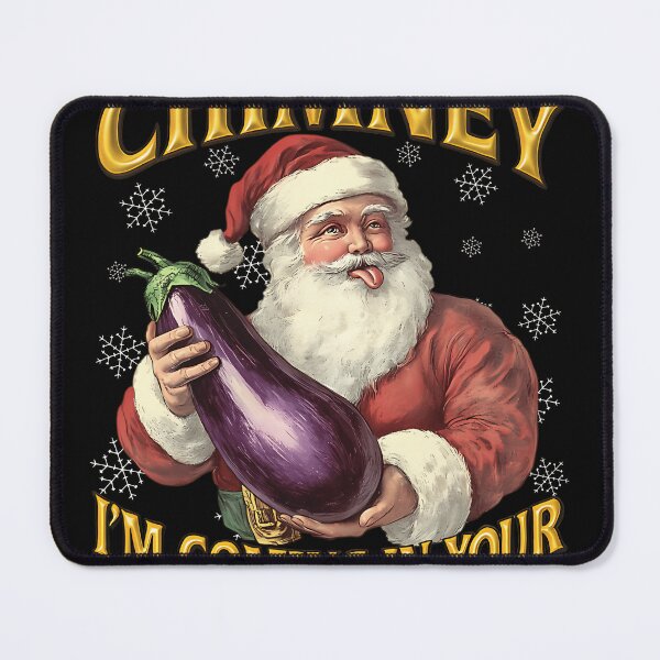 Item preview, Inappropriate Adult Humor Christmas Santa Eggplant designed and sold by CURTISGOODWIN8.