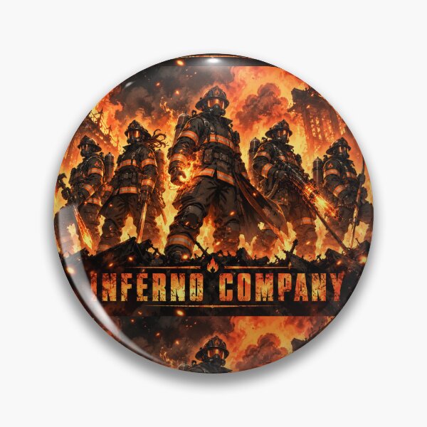 Item preview, Inferno Company Rising - Pyrokinetic Firefighter Anime T-Shirt designed and sold by Fanverse Merchandise.