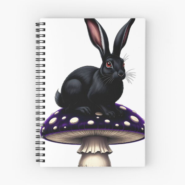 Artikelvorschau, Gothic Black Hare Amethyst Toadstool entworfen und verkauft von IllumeInk.