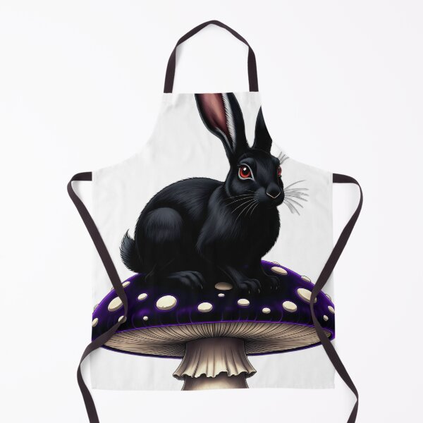 Item preview, Gothic Black Hare Amethyst Toadstool designed and sold by IllumeInk.