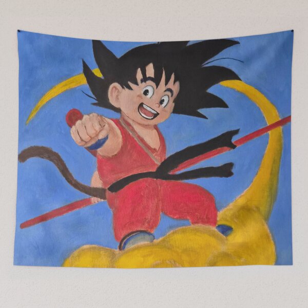 Item preview, Goku on Flying Nimbus designed and sold by EvergrimGallery.