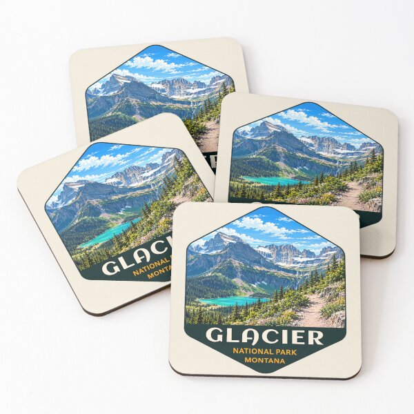 Item preview, Glacier National Park Sticker designed and sold by Gideon Emmerich.