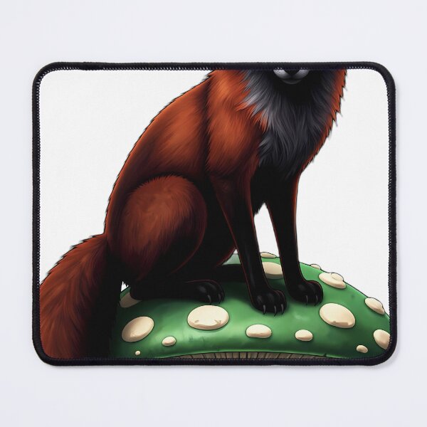 Item preview, Gothic Red Fox Jade Amanita Toadstool designed and sold by IllumeInk.