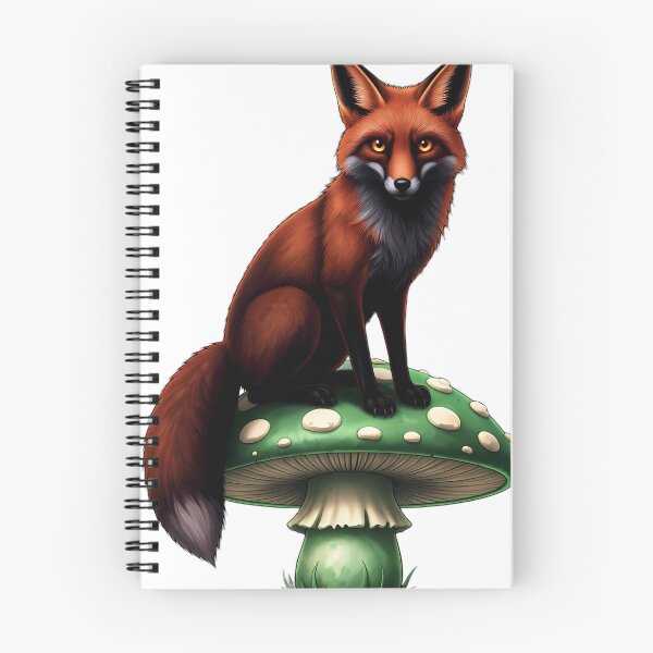 Item preview, Gothic Red Fox Jade Amanita Toadstool designed and sold by IllumeInk.