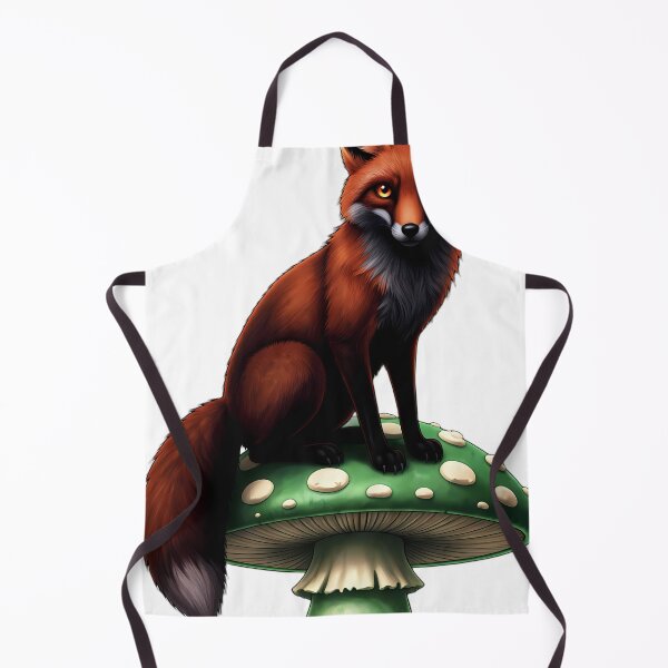 Item preview, Gothic Red Fox Jade Amanita Toadstool designed and sold by IllumeInk.