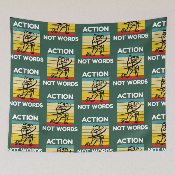 Item preview, Action not words designed and sold by MeksApparell.