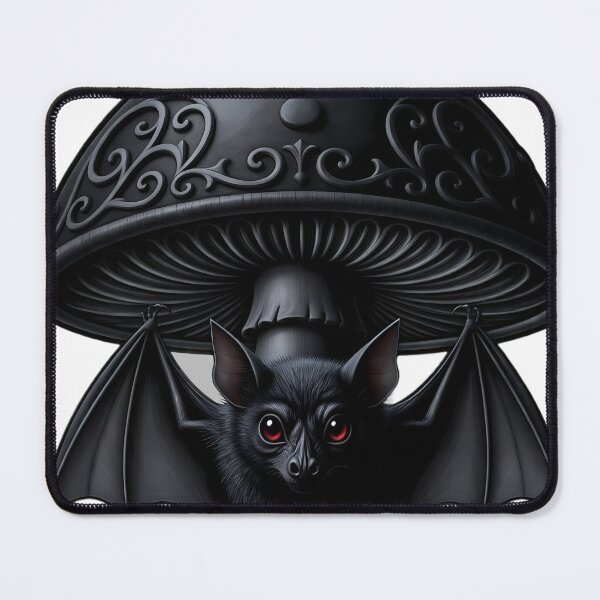 Item preview, Gothic Fruit Bat Cocoon Toadstool designed and sold by IllumeInk.