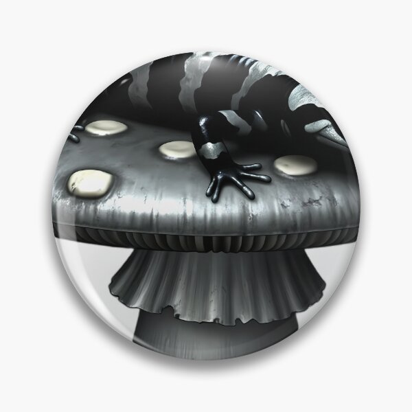 Item preview, Gothic Marbled Salamander Pewter Toadstool designed and sold by IllumeInk.