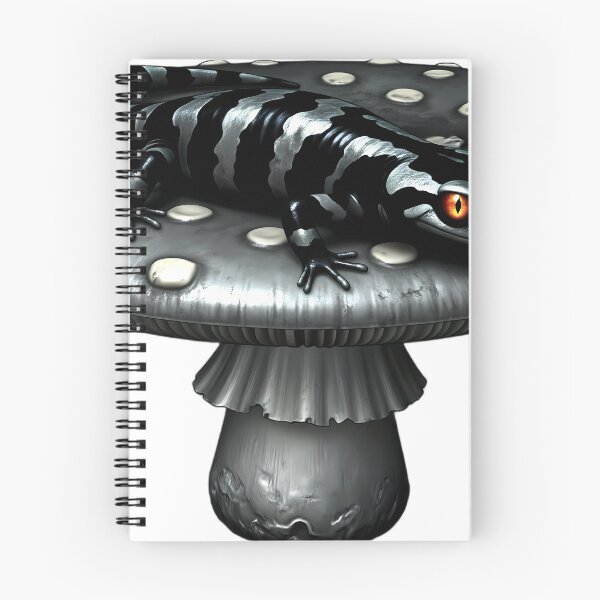 Item preview, Gothic Marbled Salamander Pewter Toadstool designed and sold by IllumeInk.